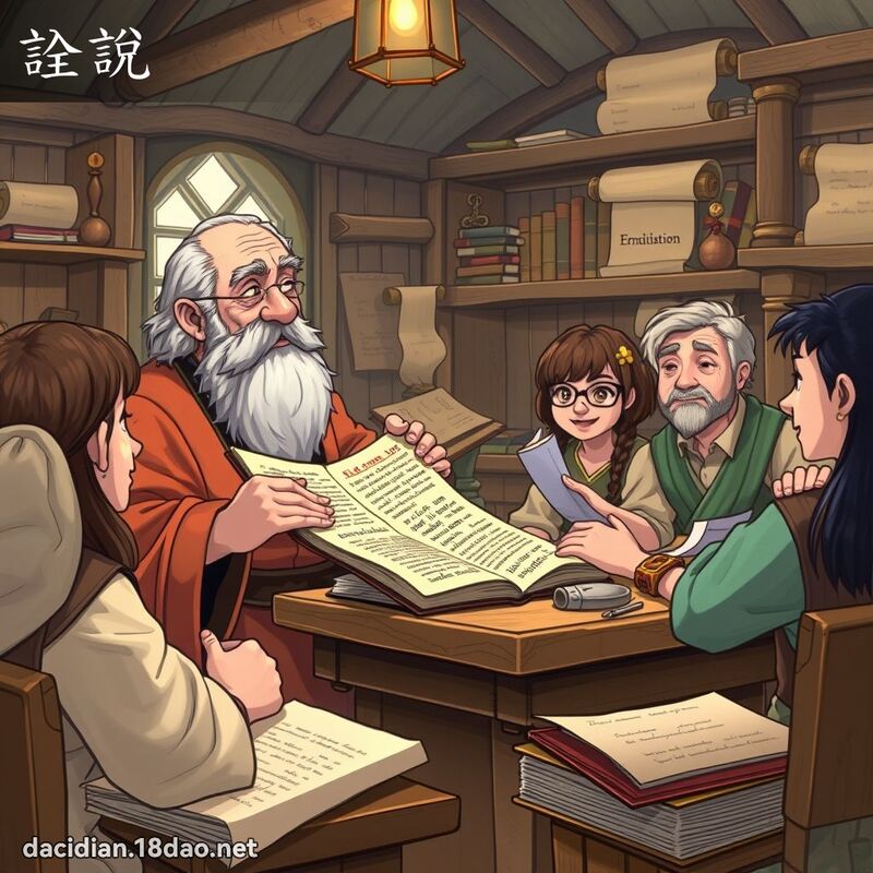 詮說 - 國語大辭典配圖