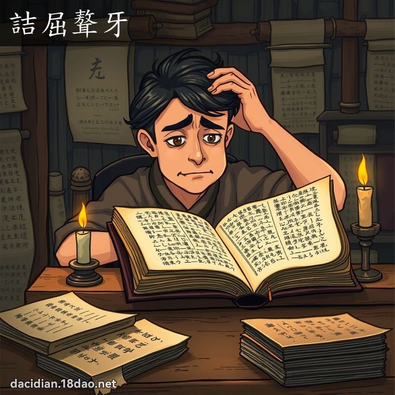 詰屈聱牙 - 國語大辭典配圖