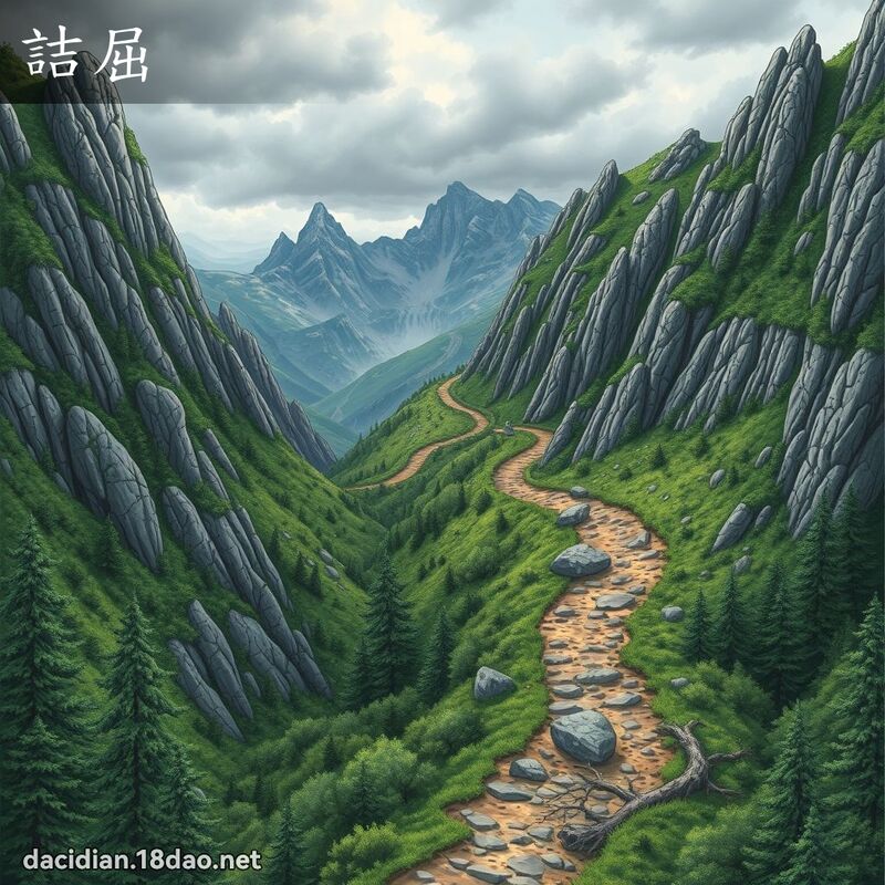 詰屈 - 國語大辭典配圖