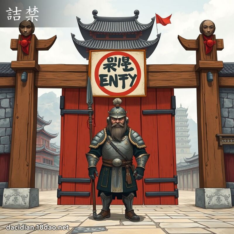 詰禁 - 国语大辞典配图