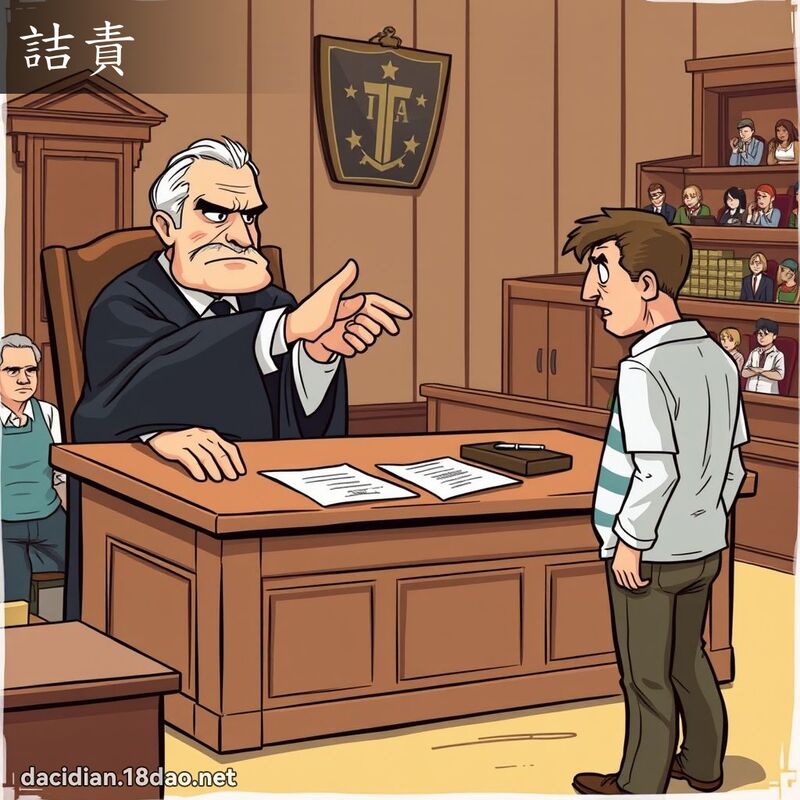 詰責 - 國語大辭典配圖
