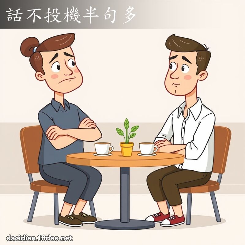 話不投機半句多 - 國語大辭典配圖