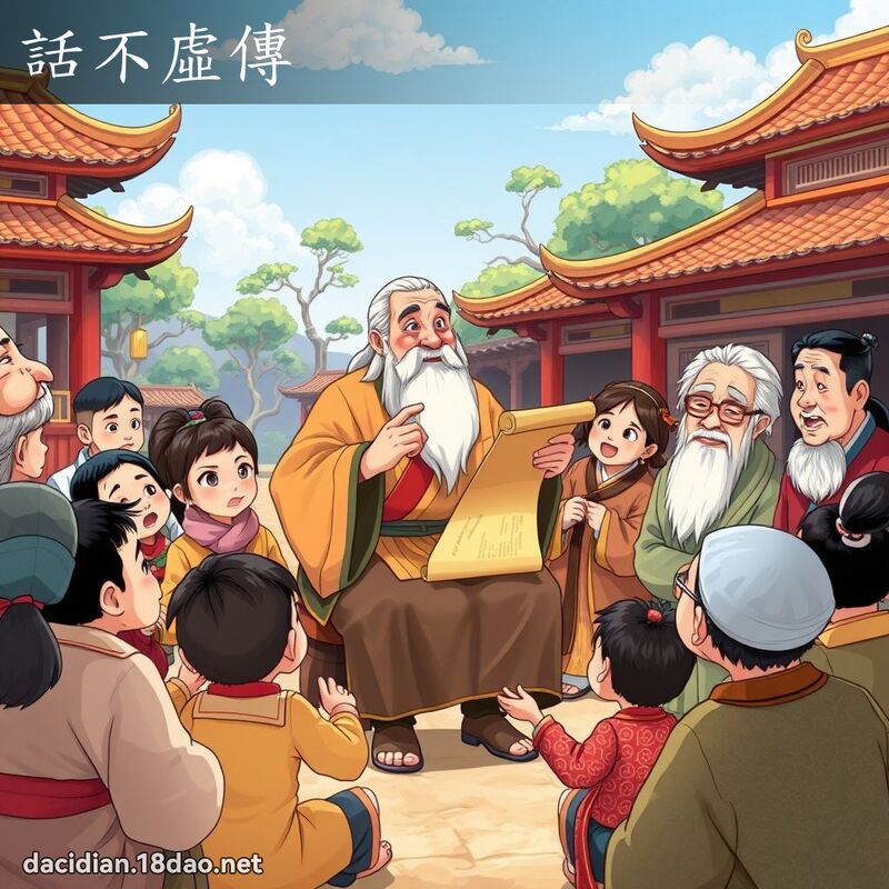 話不虛傳 - 國語大辭典配圖