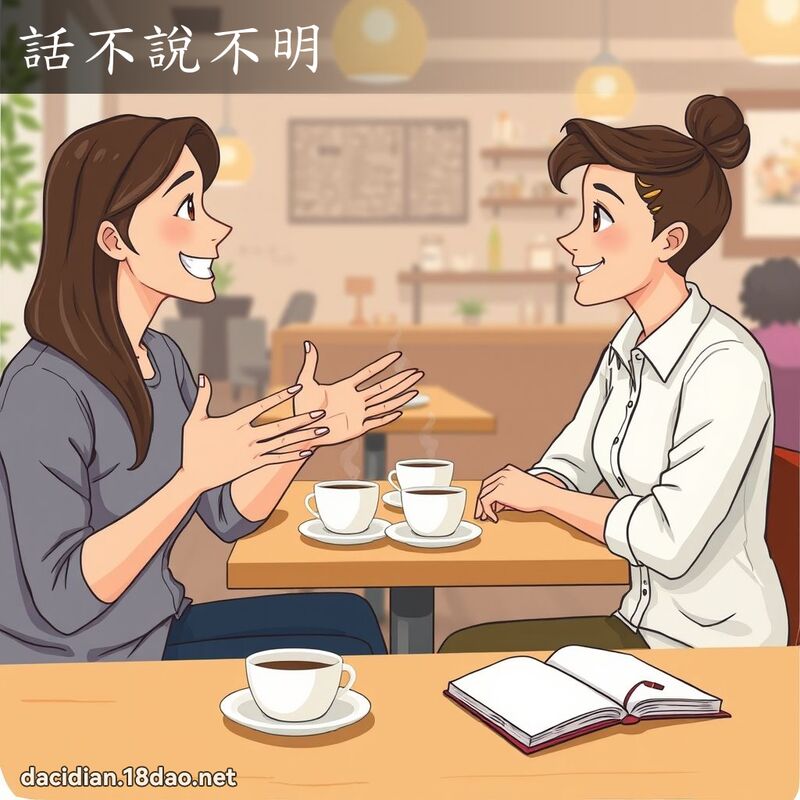 話不說不明 - 國語大辭典配圖