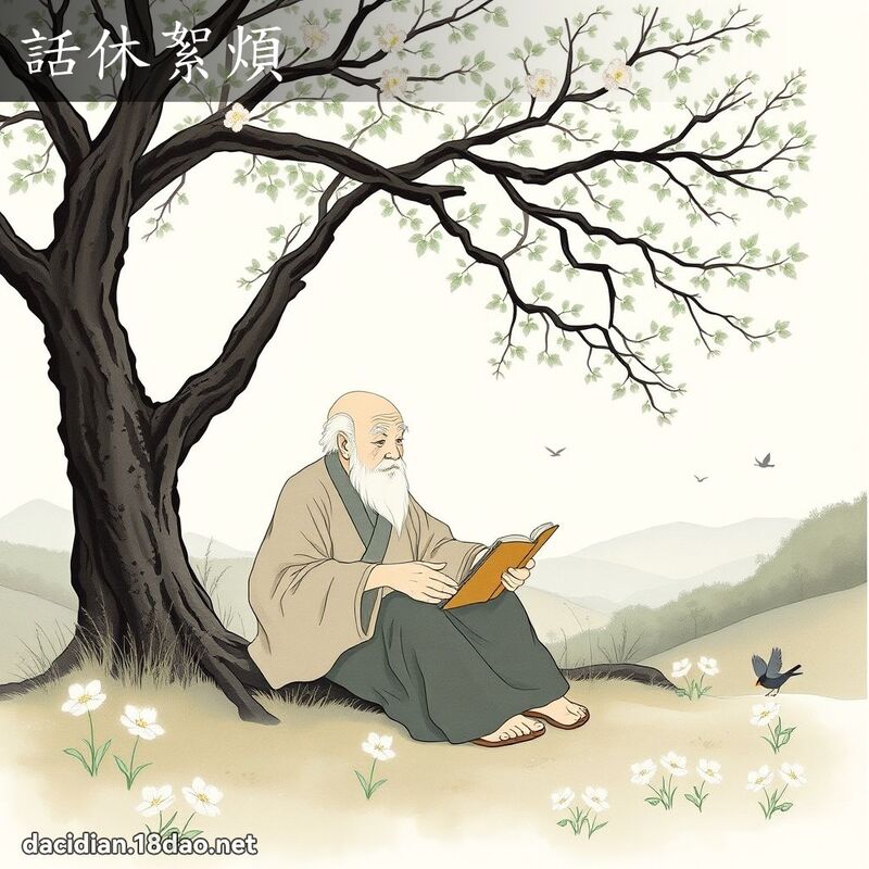 話休絮煩 - 國語大辭典配圖