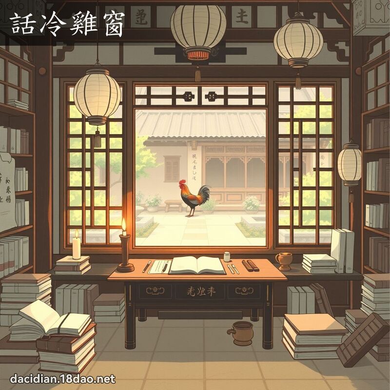 話冷雞窗 - 國語大辭典配圖
