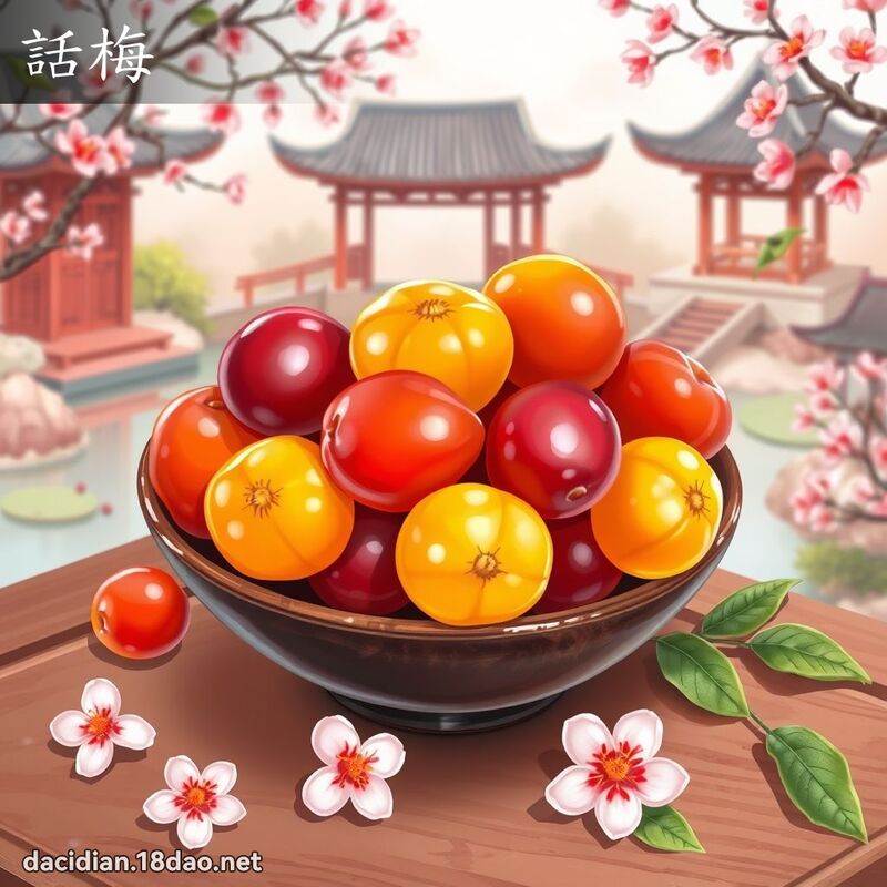 話梅 - 國語大辭典配圖