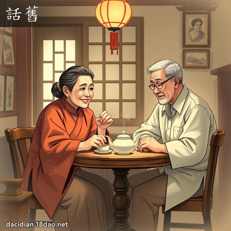 话旧 - 国语大辞典配图
