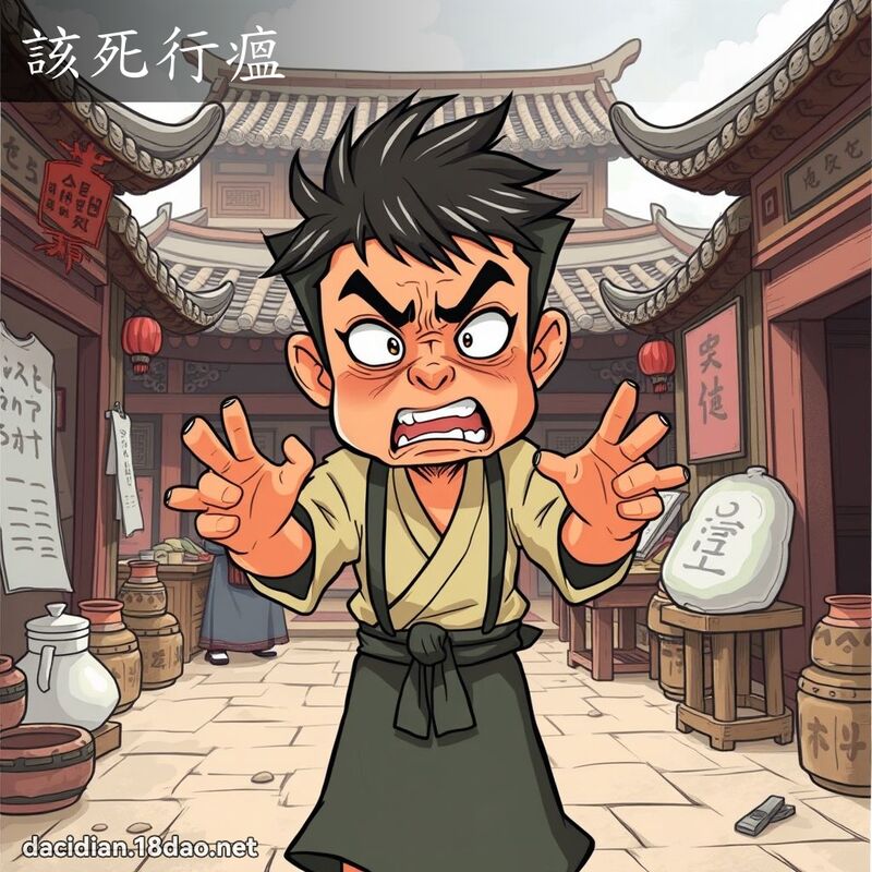 该死行瘟 - 国语大辞典配图