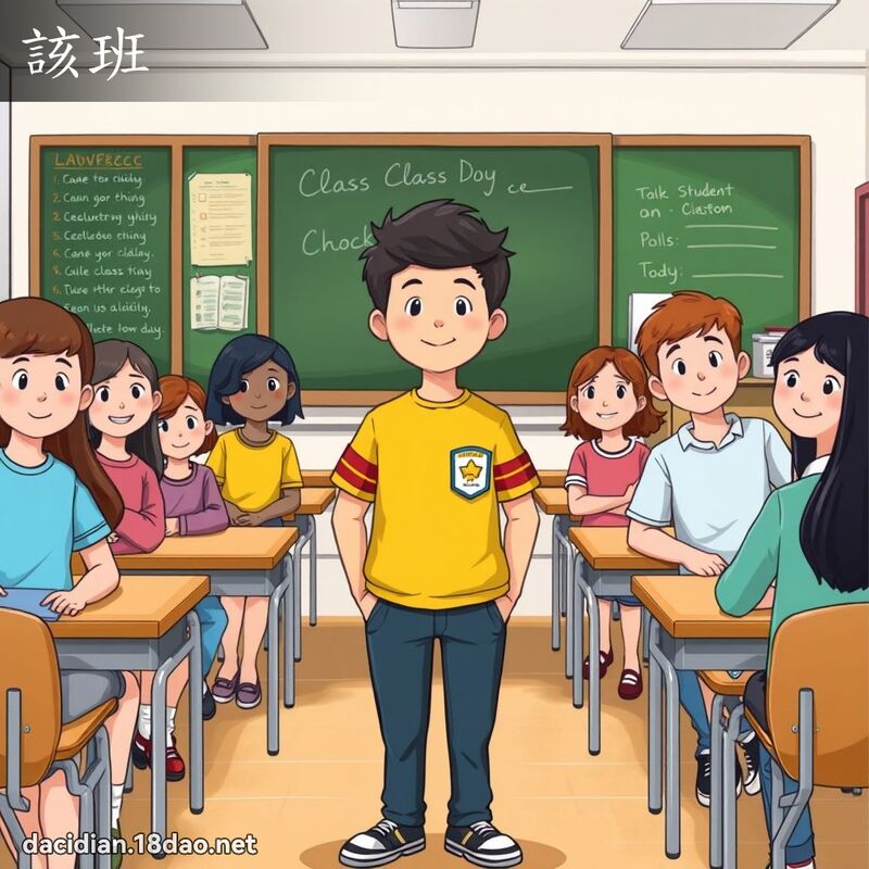 該班 - 國語大辭典配圖
