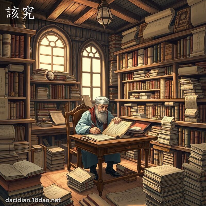 该究 - 国语大辞典配图