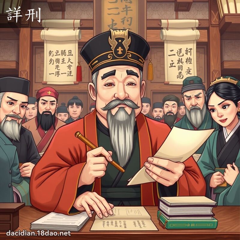 詳刑 - 國語大辭典配圖