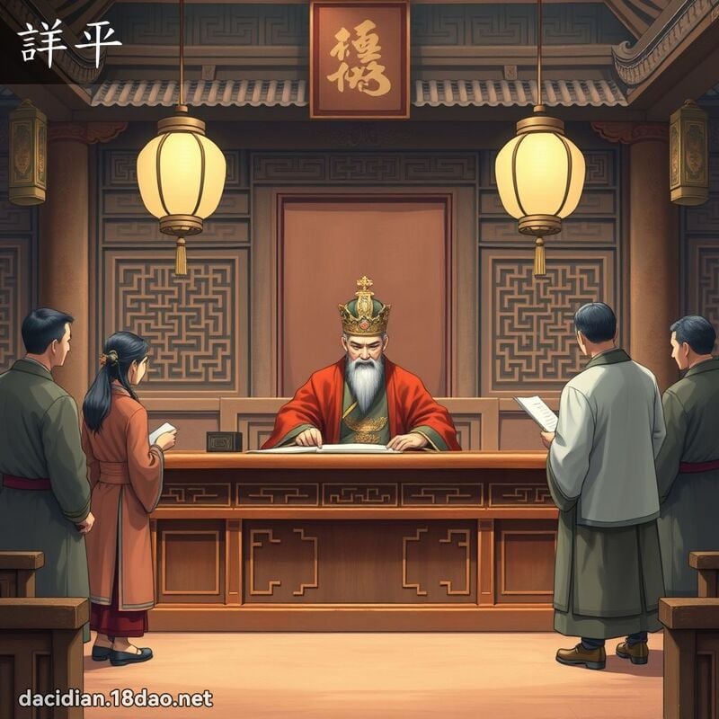 詳平 - 國語大辭典配圖