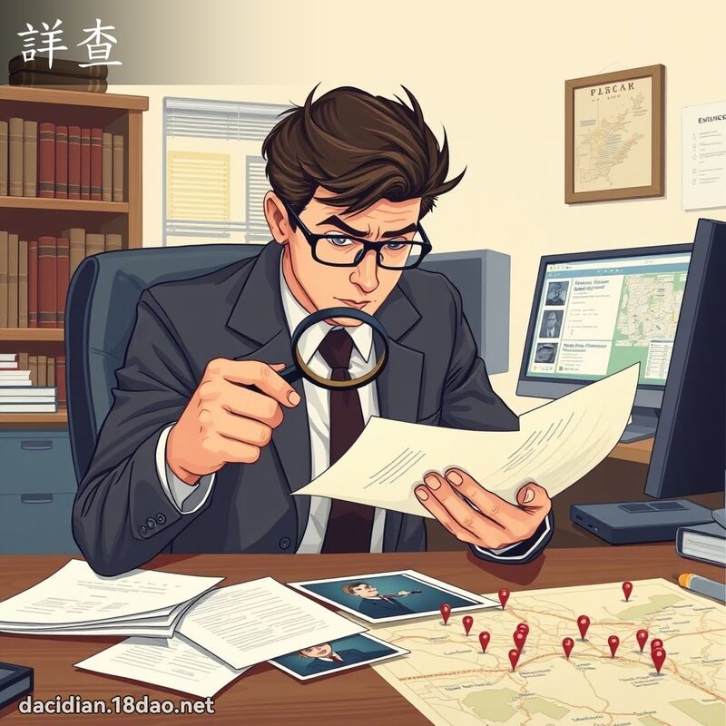詳查 - 國語大辭典配圖