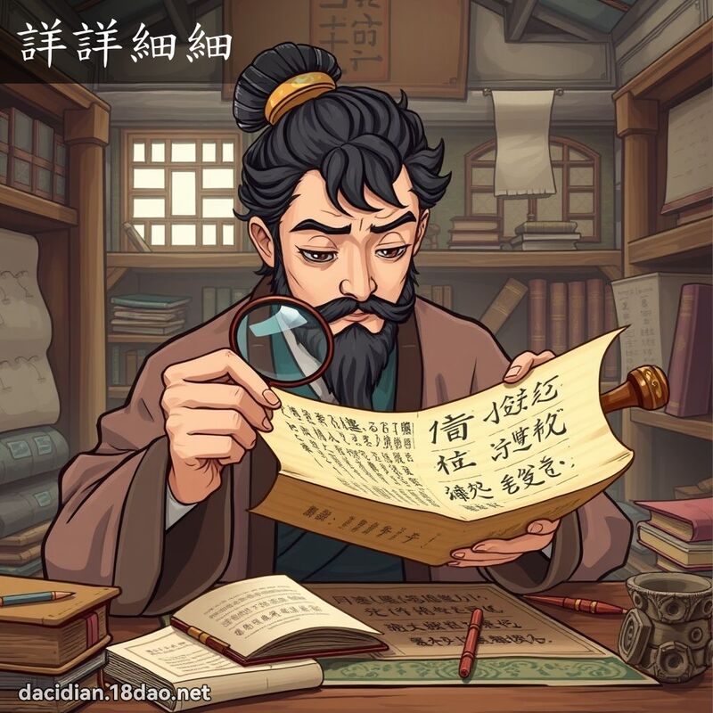詳詳細細 - 國語大辭典配圖