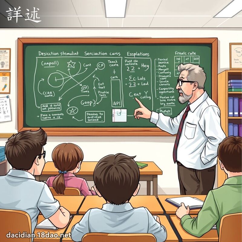 詳述 - 國語大辭典配圖