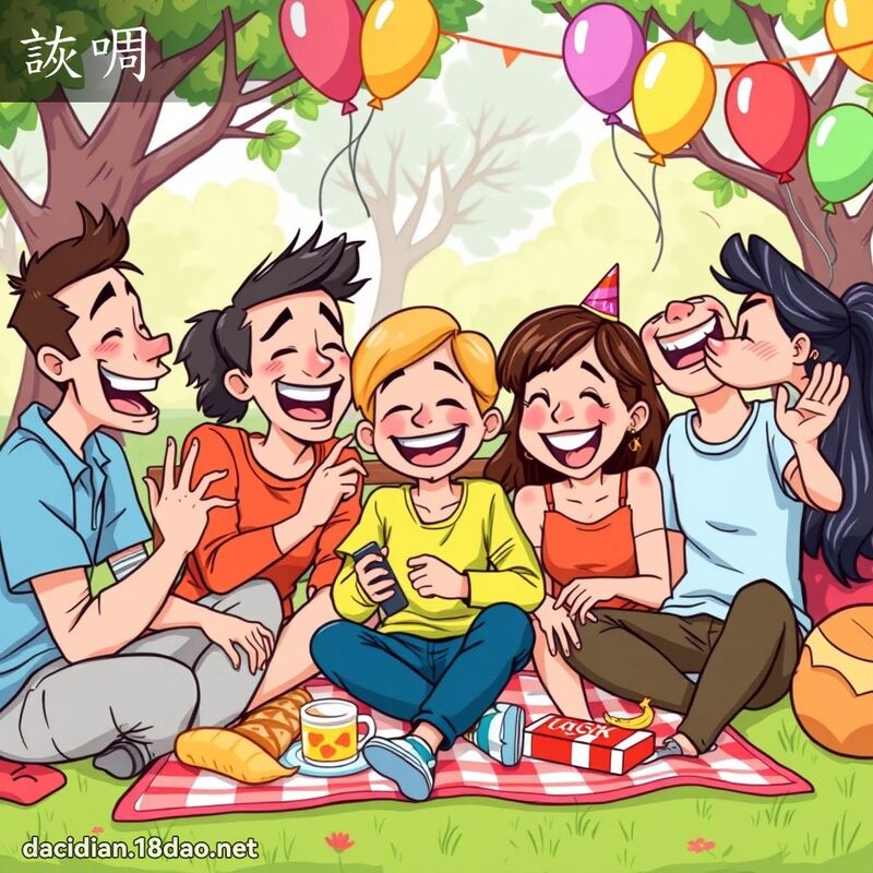詼啁 - 国语大辞典配图