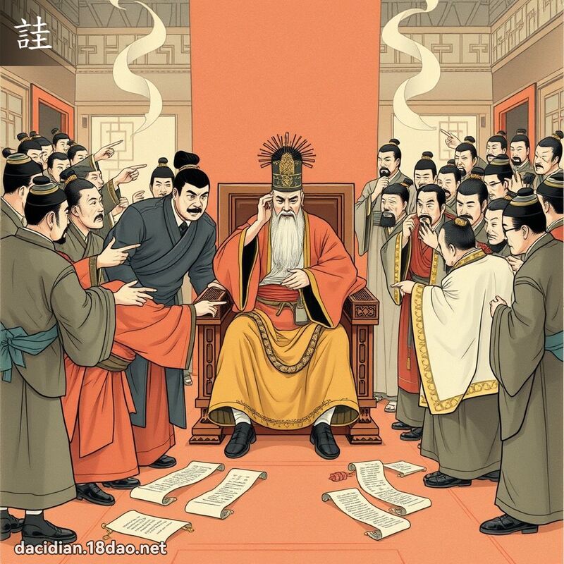 詿 - 國語大辭典配圖
