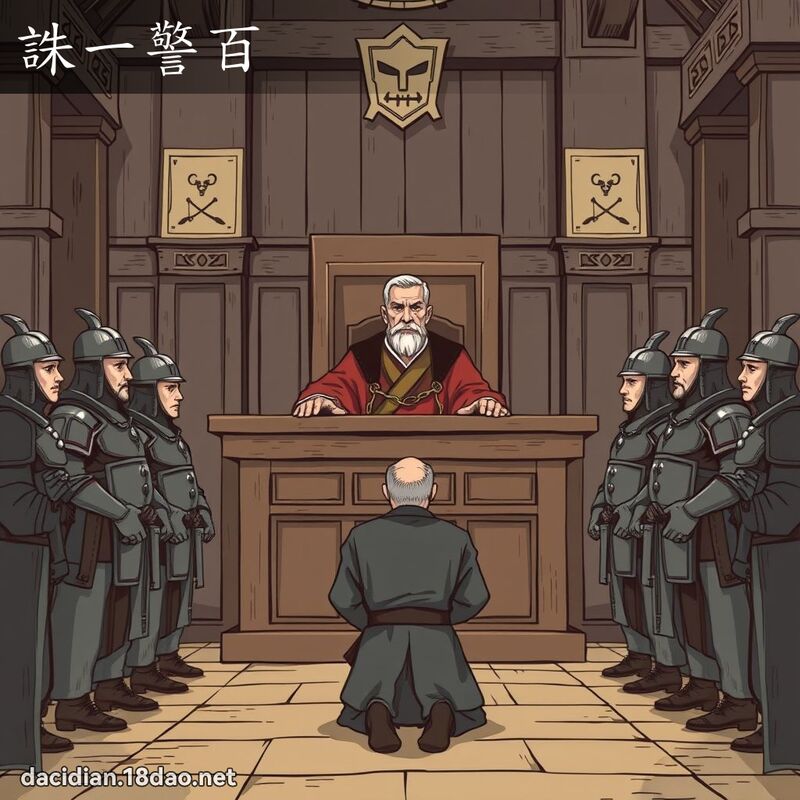 誅一警百 - 國語大辭典配圖