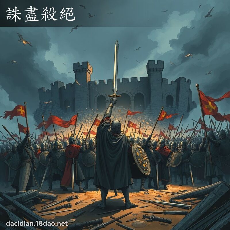 诛尽杀绝 - 国语大辞典配图