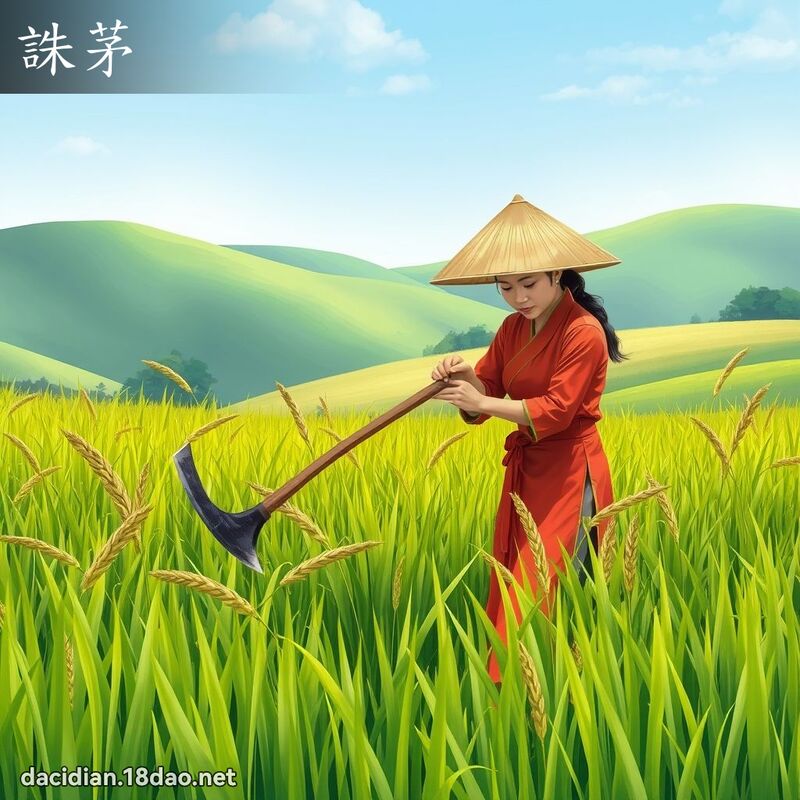 诛茅 - 国语大辞典配图