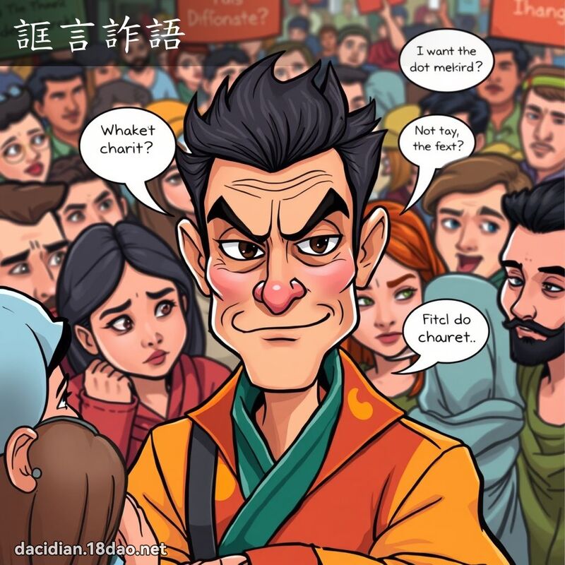 誆言詐語 - 國語大辭典配圖