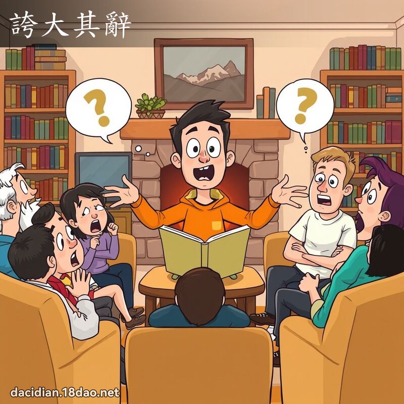 誇大其辭 - 國語大辭典配圖