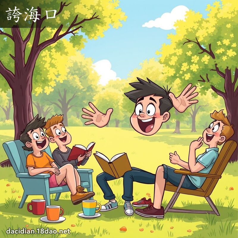 夸海口 - 国语大辞典配图
