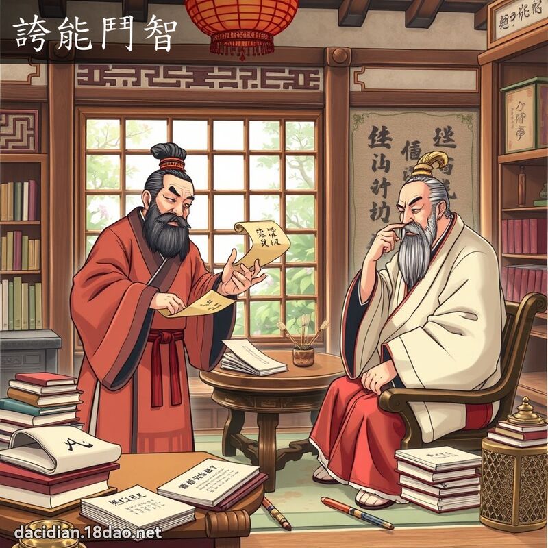 誇能鬥智 - 國語大辭典配圖