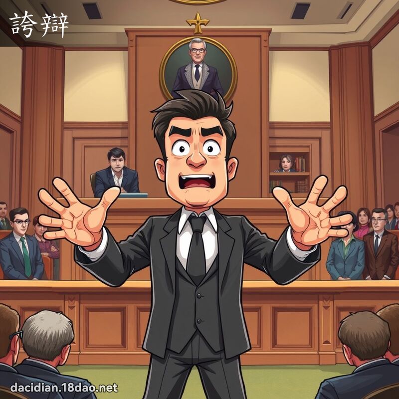 誇辯 - 國語大辭典配圖