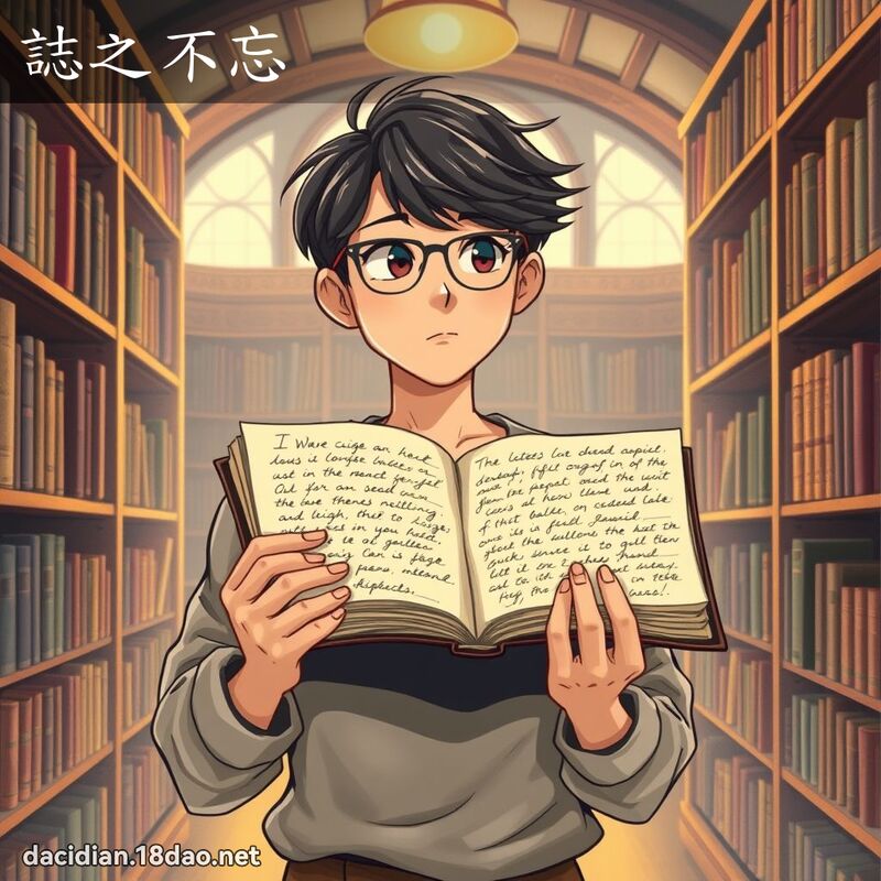 誌之不忘 - 国语大辞典配图