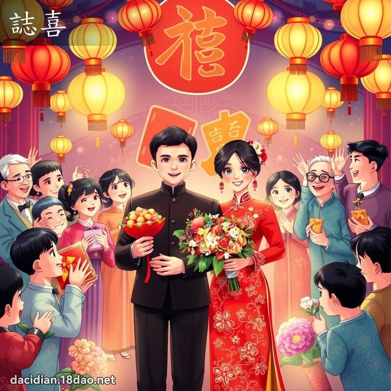 誌喜 - 國語大辭典配圖