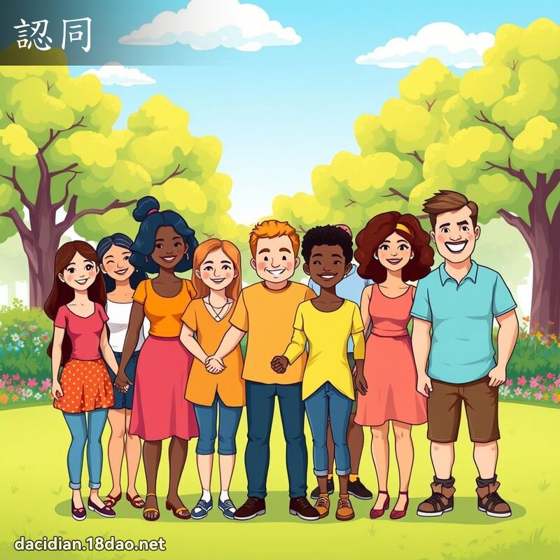 認同 - 國語大辭典配圖