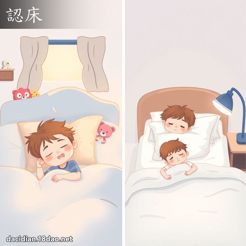 认床 - 国语大辞典配图