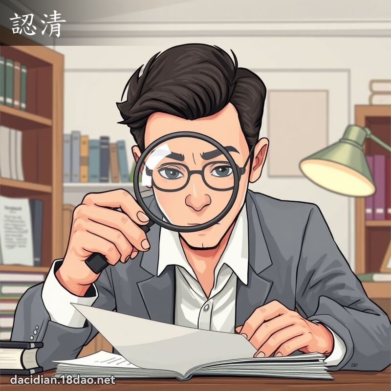 认清 - 国语大辞典配图