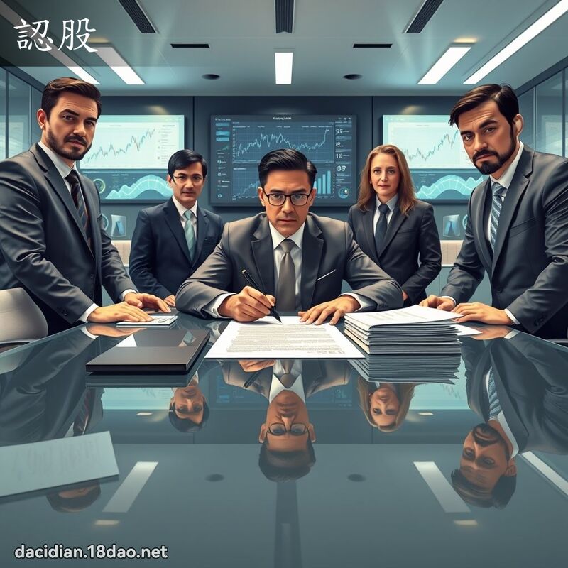 认股 - 国语大辞典配图