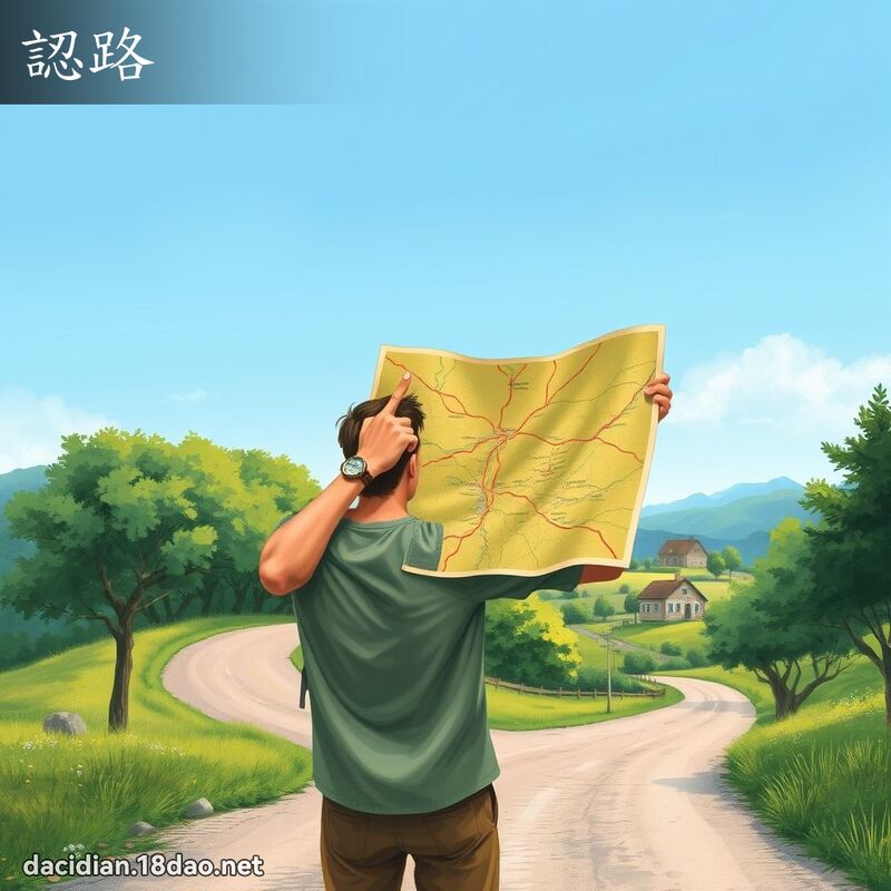 认路 - 国语大辞典配图