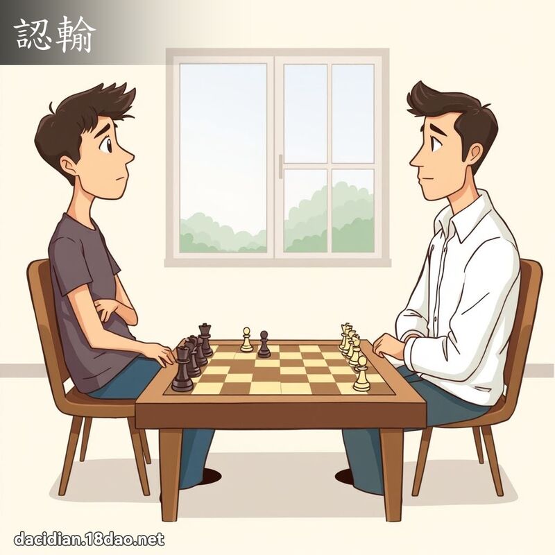 认输 - 国语大辞典配图