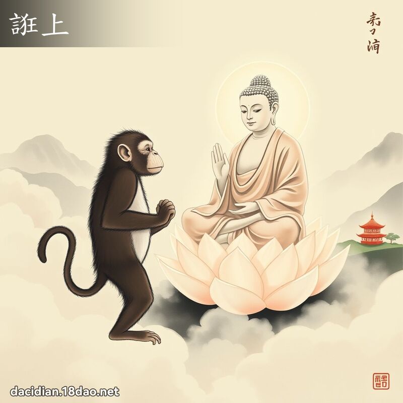 誑上 - 国语大辞典配图