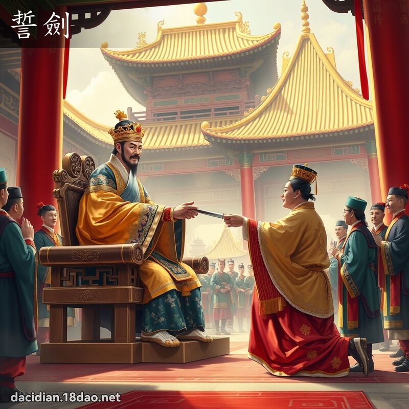 誓剑 - 国语大辞典配图