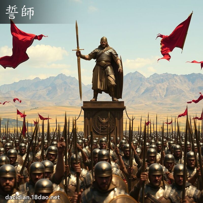 誓師 - 國語大辭典配圖