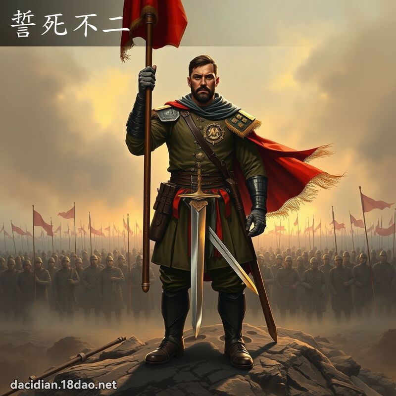 誓死不二 - 國語大辭典配圖