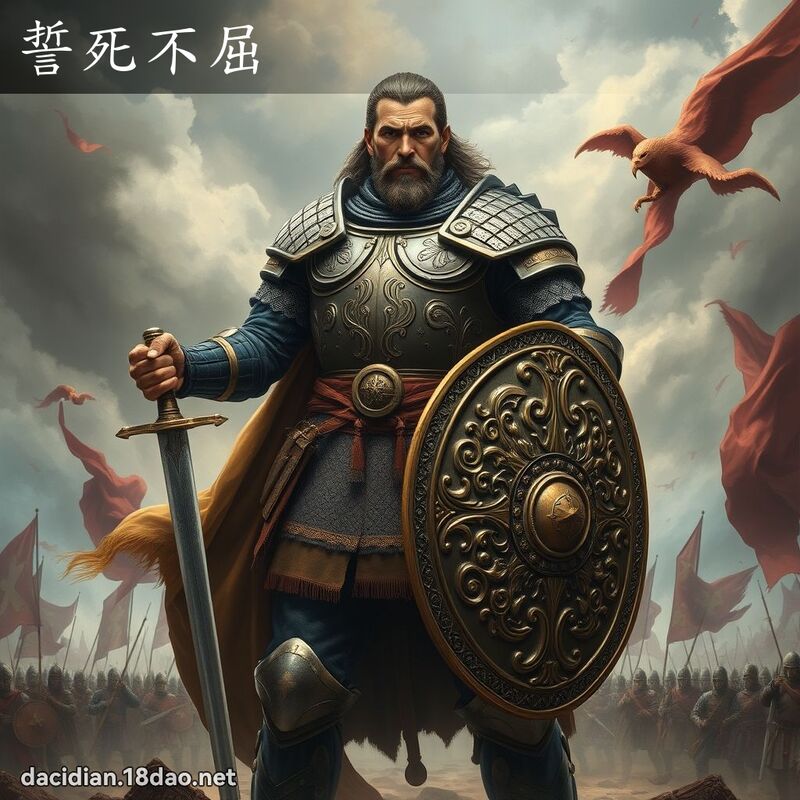 誓死不屈 - 國語大辭典配圖