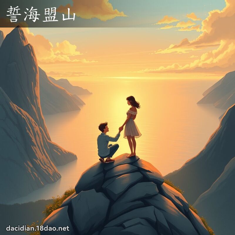 誓海盟山 - 国语大辞典配图