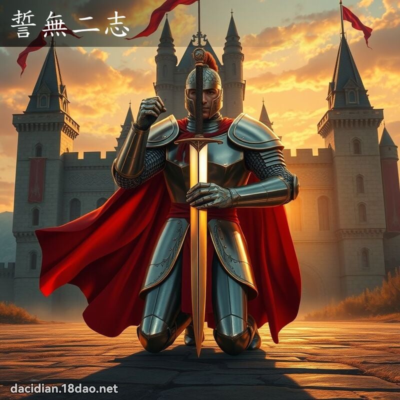 誓無二志 - 國語大辭典配圖