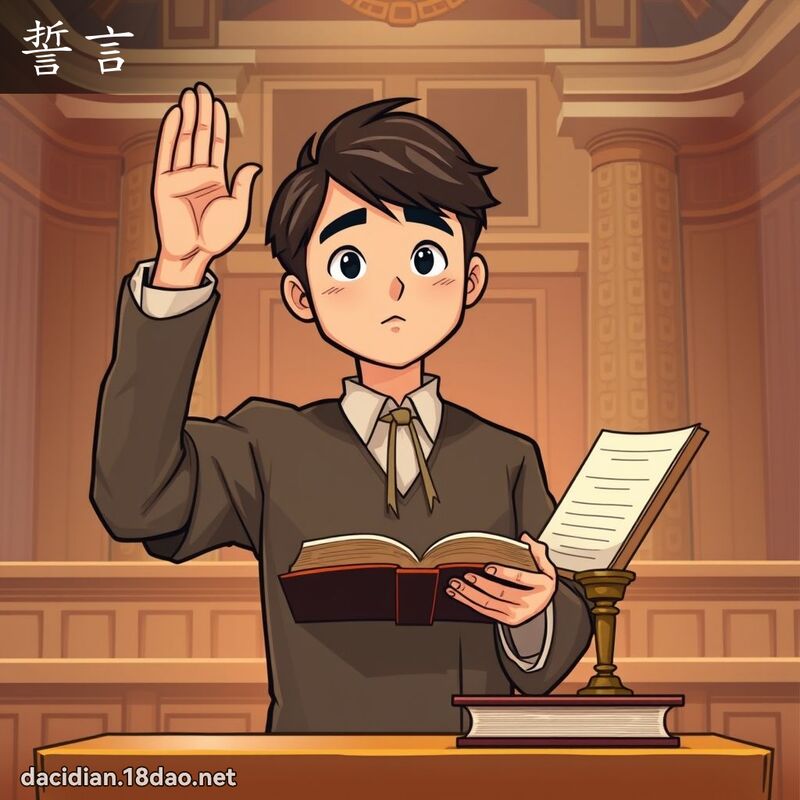 誓言 - 國語大辭典配圖