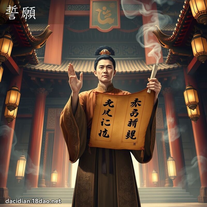 誓愿 - 国语大辞典配图