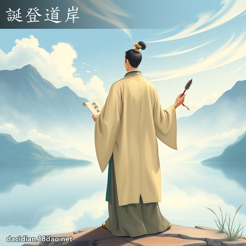 诞登道岸 - 国语大辞典配图