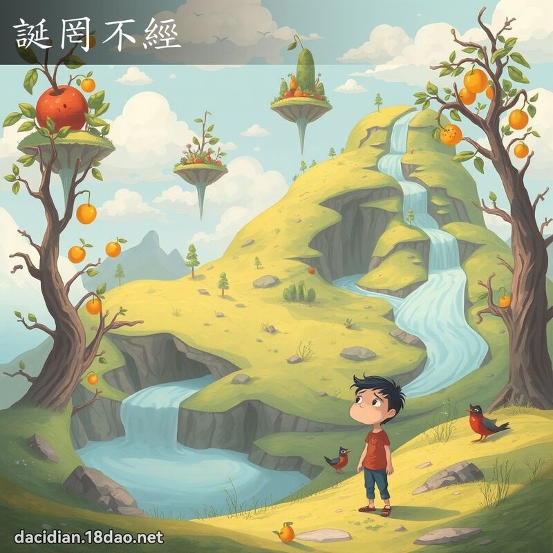 誕罔不經 - 國語大辭典配圖