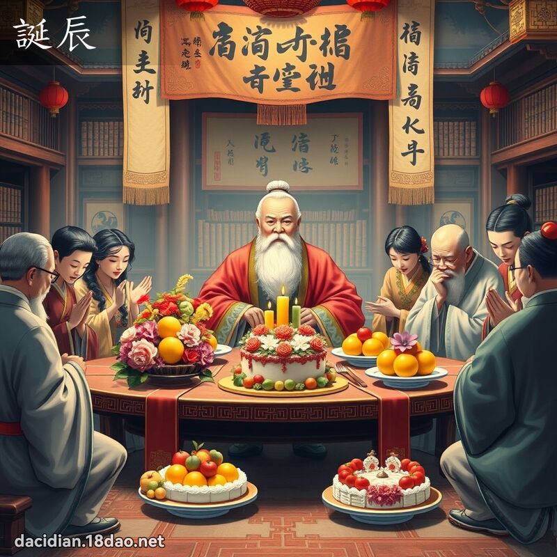 誕辰 - 國語大辭典配圖